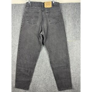 Vtg Levi's 550 Men's Black Tab Relaxed Fit Black Jeans 34X32 Made in USA